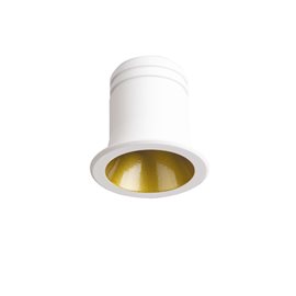 VIRUS FI zápustné LED svítidlo 3W 210lm 3000K 3cm IP20, bílá/zlatá