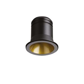 VIRUS FI zápustné LED svítidlo 3W 210lm 3000K 3cm IP20, černá/zlatá