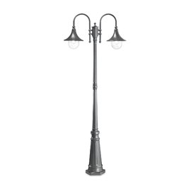 CIMA PT2 venkovní sloupkové svítidlo 2x E27 60W bez zdroje 216cm IP43, antracitové