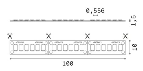 STRIP LED 12W 4000K IP20 3mt 2