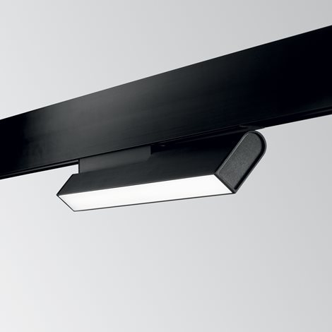 EGO FLEXIBLE WIDE lištové LED svítidlo 7W 820lm 3000K On-Off 110° 28,3cm IP20, černé 2