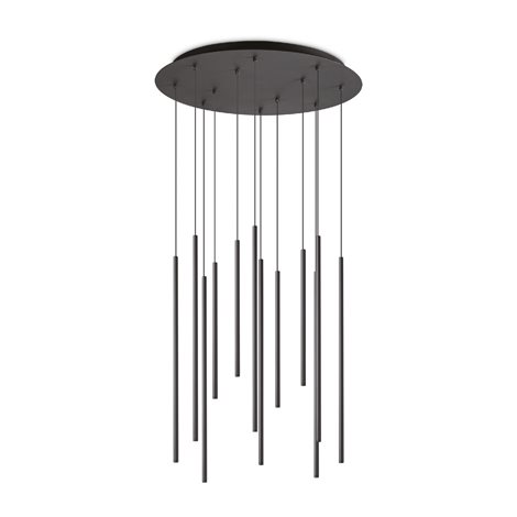 FILO SP12 závěsné LED svítidlo 25W 3150lm 3000K Ø60cm IP20, černé 1