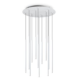 FILO SP12 závěsné LED svítidlo 25W 3150lm 3000K Ø60cm IP20, bílé