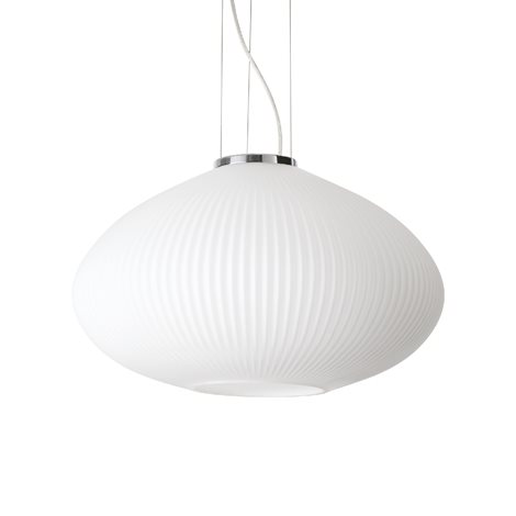 PLISSE' SP1 závěsné svítidlo 1x E27 60W bez zdroje 45cm IP20, chromové 1