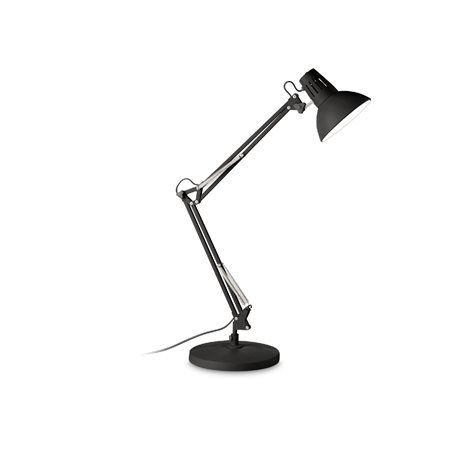 WALLY TL1 stolní lampa 1x E27 42W bez zdroje 84cm IP20, černá