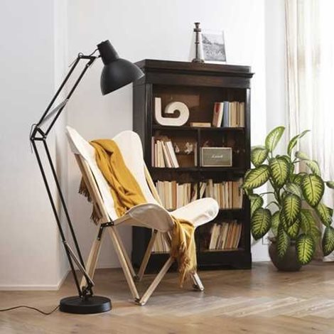 WALLY PT1 stojací lampa 1x E27 42W bez zdroje 160cm IP20, černá 2