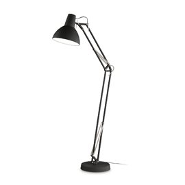 WALLY PT1 stojací lampa 1x E27 42W bez zdroje 160cm IP20, černá