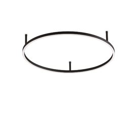 ORACLE SLIM přisazené LED svítidlo 38W 4300lm 3000K 70cm kulaté IP20, černé
