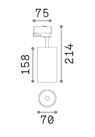 FOX lištové bodové svítidlo LED 25W 3050lm 4000K On-Off 35° CRI80 IP20, bílé 4