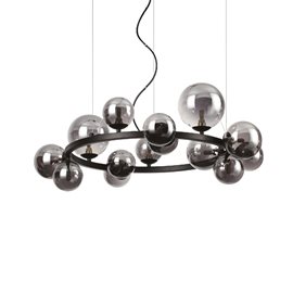 PERLAGE SP14 závěsné svítidlo 14x G9 LED 3W 370lm 3000K 85cm IP20, černé