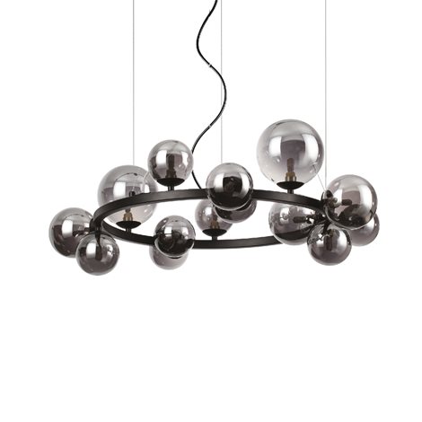 PERLAGE SP14 závěsné svítidlo 14x G9 LED 3W 370lm 3000K 85cm IP20, černé 1