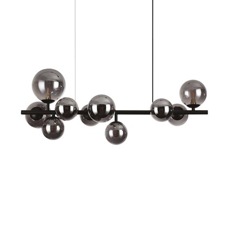 PERLAGE SP10 závěsné svítidlo 10x G9 LED 3W 370lm 3000K 81cm IP20, černé 1