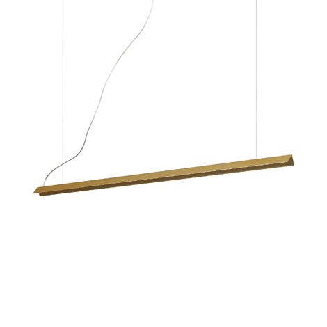 V-LINE SP závěsné svítidlo LED 20W 1800lm 3000K 110cm IP20, broušená mosaz