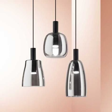 COCO-2 SP závěsné LED svítidlo 7W 660lm 3000K 14cm IP20, kouřově šedé 2