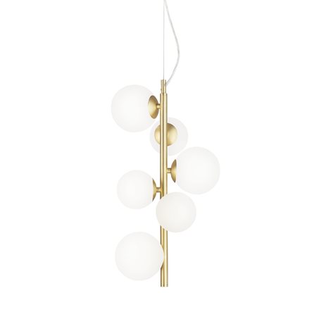 PERLAGE SP6 závěsné svítidlo 6x G9 LED 3W 370lm 3000K 26cm IP20, mosazné 1