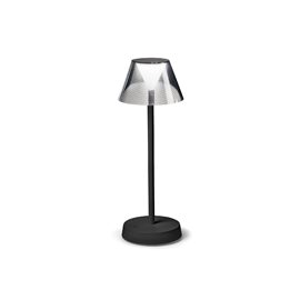 LOLITA TL venkovní dobíjecí stolní lampa LED 7W 200lm 3000K 34,5cm IP54, černá
