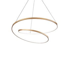 OZ SP závěsné LED svítidlo 48W 5300lm 3000K DALI 60cm IP20, mosazné