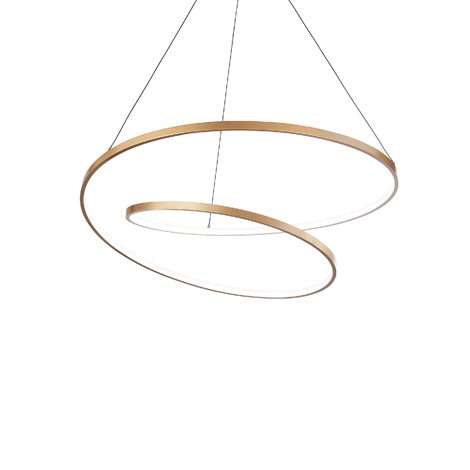 OZ SP závěsné LED svítidlo 55W 6100lm 3000K DALI 80cm IP20, mosazné