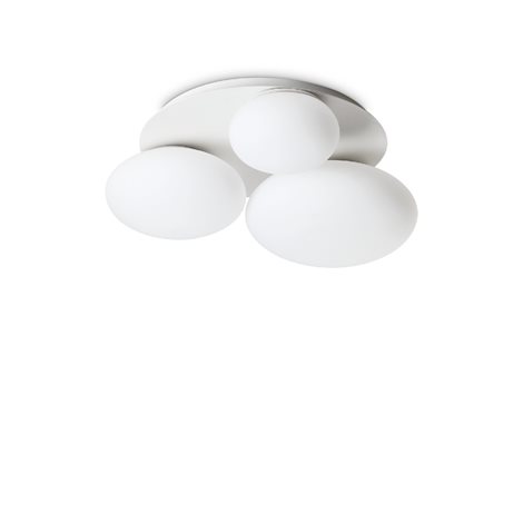 NINFEA PL3 stropní přisazené svítidlo 3x GX53 LED 9W 910lm 3000K 46cm IP20, bílé