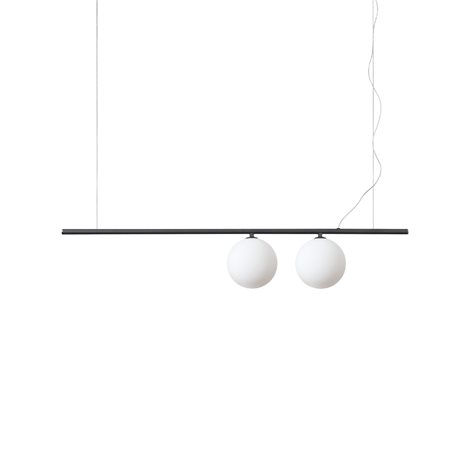 PERLINE SP2 závěsné svítidlo 2x G9 LED 3W 370lm 3000K 100,5cm IP20, černé