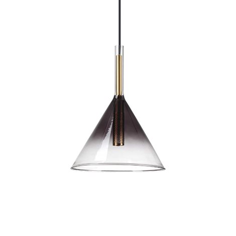 EMPIRE SP1 CONO závěsné svítidlo 1x G9 3W 370lm 3000K 20cm IP20, kouřovo chromové 1