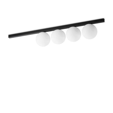 BINOMIO PL4 stropní svítidlo 4x G9 LED 3W 370lm 3000K 86cm IP20, černé 1