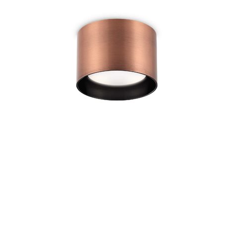 SPIKE PL1 stropní přisazené svítidlo 1x GX53 LED 9W 910lm 3000K kulaté 10cm IP20, měděné 1