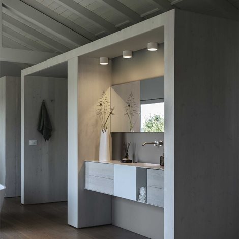 SPIKE PL1 stropní přisazené svítidlo 1x GX53 LED 9W 910lm 3000K kulaté 10cm IP20, měděné 2