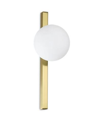 BINOMIO AP1 nástěnné svítidlo 1x G9 LED 3W 370lm 3000K 33cm IP20, mosazné 1
