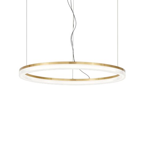 CROWN závěsné svítidlo LED 42W 3400lm 3000K 80cm IP20, zlaté 1