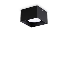 SPIKE PL1 stropní přisazené svítidlo 1x GX53 LED 9W 910lm 3000K hranaté 10cm IP20, černé