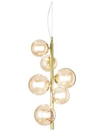 PERLAGE SP6 závěsné svítidlo 6x G9 LED 3W 370lm 3000K 26cm IP20, jantarové