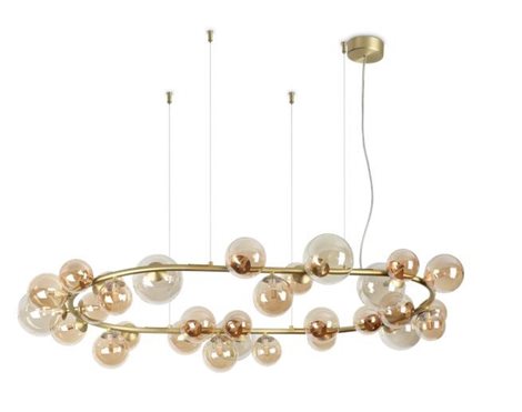 PERLAGE SP30 závěsné svítidlo 30x G9 LED 3W 370lm 3000K 143cm IP20, jantarové 1