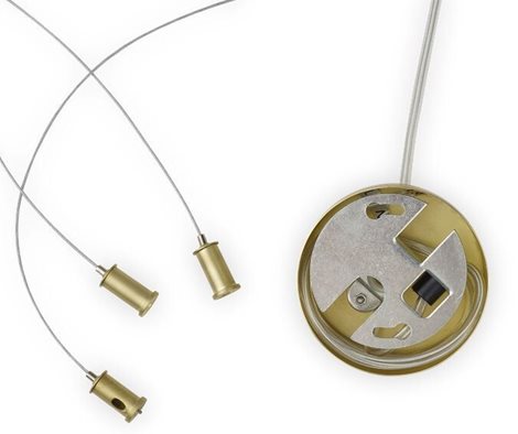 PERLAGE SP14 závěsné svítidlo 14x G9 LED 3W 370lm 3000K 85cm IP20, jantarové 3