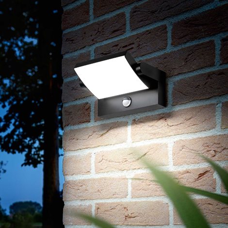 SWIPE AP venkovní nástěnné LED svítidlo se senzorem 21W 2000lm 3000K 21,2cm IP54, šedé 2