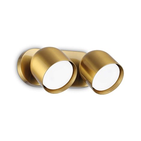 DODO AP2 nástěnné svítidlo 2x GX53 LED 9W 910lm 3000K 22cm IP20, mosazné