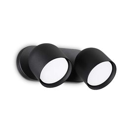 DODO AP2 nástěnné svítidlo 2x GX53 LED 9W 910lm 3000K 22cm IP20, černé