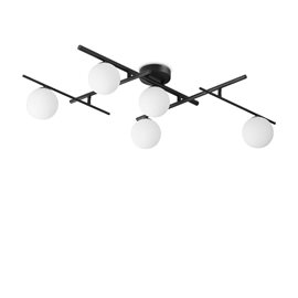 ATLAS PL5 stropní svítidlo 5x G9 LED 3W 370lm 3000K 62cm IP20, černé