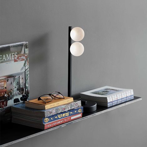 PING PONG TL2 stolní lampa LED 6W 500lm 3000K 35cm IP20, mosazné 2