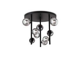 PERLAGE PL9 stropní svítidlo 9x G9 LED 3W 370lm 3000K 55cm IP20, černé