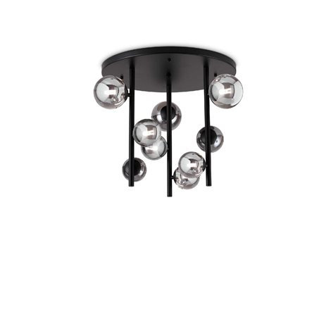PERLAGE PL9 stropní svítidlo 9x G9 LED 3W 370lm 3000K 55cm IP20, černé