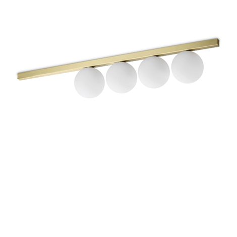 BINOMIO PL4 stropní svítidlo 4x G9 LED 3W 370lm 3000K 86cm IP20, mosazné 1