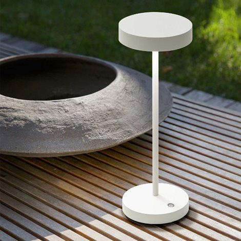 TOFFEE TL venkovní dobíjecí stolní lampa LED 2W 230lm 3000K 34cm IP54, černé 2