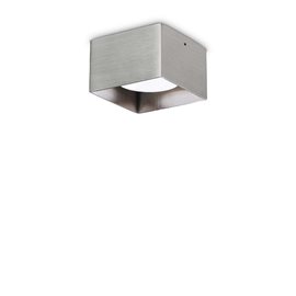 SPIKE PL1 stropní přisazené svítidlo 1x GX53 LED 9W 910lm 3000K hranaté 10cm IP20, nikl