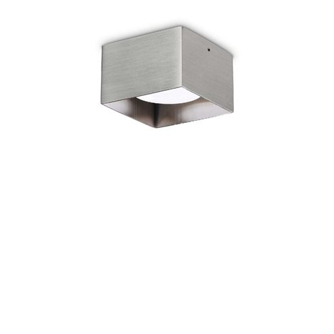 SPIKE PL1 stropní přisazené svítidlo 1x GX53 LED 9W 910lm 3000K hranaté 10cm IP20, nikl