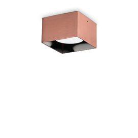 SPIKE PL1 stropní přisazené svítidlo 1x GX53 LED 9W 910lm 3000K hranaté 10cm IP20, měděné