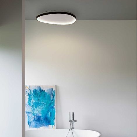 GEMINI PL přisazené LED svítidlo 42W 5400lm 3000K Dali/Push 81cm IP20, černé 2
