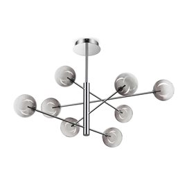 EQUINOXE SP8 závěsné svítidlo, G4 max 8 x 2W, IP20, stínované kouřové