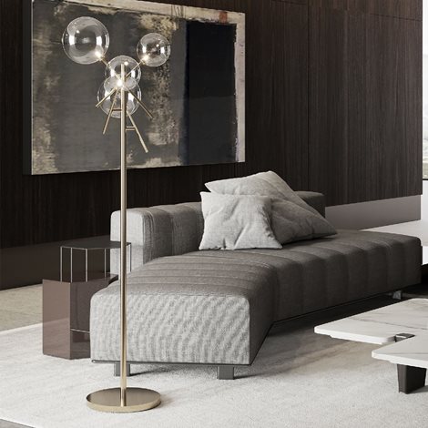 EQUINOXE PT4 stojací lampa, G4 max 4 x 2W, IP20, stínovaná kouřová 2