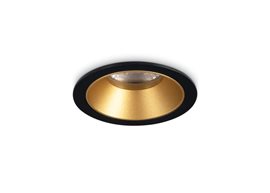 GAME TRIM ROUND Vestavné svítidlo LED 5,5W 3000K IP20 černo-zlatá